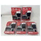 Lot of 5 Old Skool 12 in 1 Universal AC Adapter