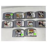 Lot of 10 Nintendo 64 N64 Games