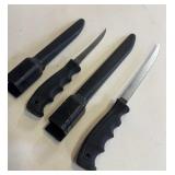 BUCK FILET KNIVES W/ PLASTIC SHEATH