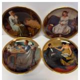 4-KNOWLES NORMAN ROCKWELL PLATES