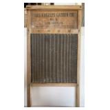 LOS ANGELES LADDER CO.WASHBOARD-Tin and Wood