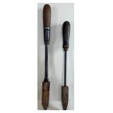 2-VINTAGE COPPER SOLDERING IRONS