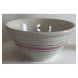McCOY MIXING BOWL-PINK AND BLUE STRIPES