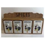 VTG ROOSTER SPICE  RACK