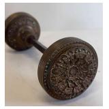 RARE BRASS VICTORIAN BEADED DOOR KNOB