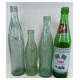 COCA-COLA AND INDY 500 7UP BOTTLES