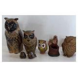 LOT  OK CERAMIC OWLS