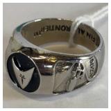 STERLING SILVER RING -SPACE THE FINAL FRONTIER