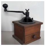 VINTAGE COFFEE GRINDER CAST IRON HANDLE