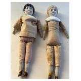 Small German Bisque Head Dolls