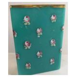 GREEN TEAT VANITY BOX-ENAMELED TRANFER
