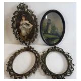VTG METAL PICTURE FRAMES
