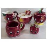 1950's ANTHROPOMORPHIC APPLE TEA SET