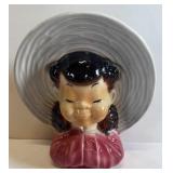 ROYAL COPLEY ASIAN GIRL POTTERY VASE