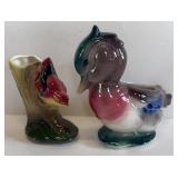 2-PC ROYAL COPLEY DUCK AND BIRD