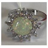 LADIES STERLING SILVER COCKTAIL RING