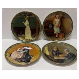 4-KNOWLES NORMAN ROCKWELL PLATES