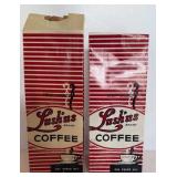2- VTG LUSH'US COFFEE BAGS