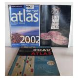 3 ROAD ATLASES