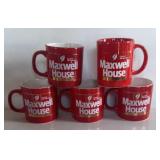 5 MAXWELL COFFEE MUGS