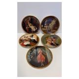 5-KNOWLES NORMAN ROCKWELL PLATES