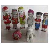 8 Small Bisque Dolls