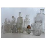 MISC. CLEAR MEDICINE BOTTLES