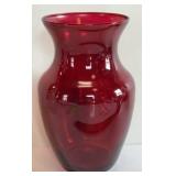 RUBY RED VASE