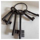 DECORATIVE CAST IRON SKELETON KEYS