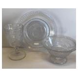 3-PC.PATTERN GLASS-GOOD LUCK-GOBLET-SM.BWL