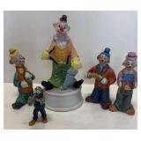 BISQUE CLOWNS-1-Metal Clown