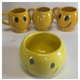 CERAMIC SMILEY FACE  MUGS