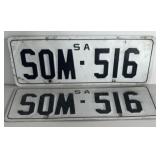 SOUTH  AUSTRALIA LIC. PLATES