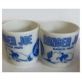 2-RANGER JOE RANCH MUGS