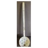 GRAY GRANITEWARE LADLE STRAINER