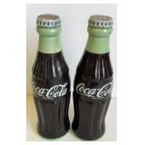 COCA-COLA SALT AND PEPPER SHAKERS CERAMIC