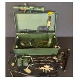 G.I.JOE PLASTIC FOOT LOCKER W/LOTS IF ACCESSORIES