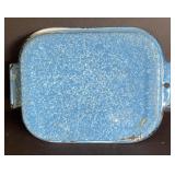 BLUE GRANITEWARE BAKING DISH