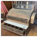 ANTIQUE NATIONAL BRASS CASH REGISTER