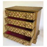 4-CARVED JEWELRY BOX