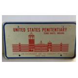 UNITED STATES PENITENTIARY LICENSE PLATE, TERRE