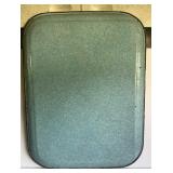 RARE 25x19 BLUE GRANITWARE SERVICE TRAY