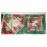 2-VTG COWBOY BRONCO HANDKERCHIEFS