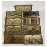 SET OF 9 EARLY STEREO VIEW CARDS