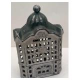 VTG CAST IRON BUILDING BANK