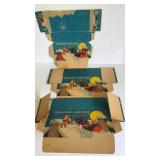 3-EARLY CHRISTMAS GREETINGS BOXES