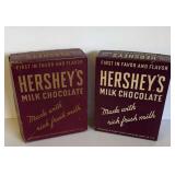 2-VTG HERSHEYï¿½S MILK CHOCOLATE CANDY BOXES