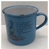 BLUE GRANITEWARE LITTLE JACK HORNER RHYME