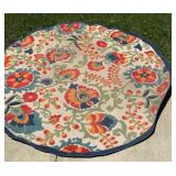 Oval patio rug 7 FT 9 inches
