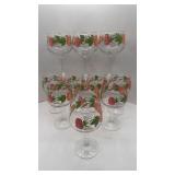 11-FRANCISCAN DESERT ROSE WINE GLASSES